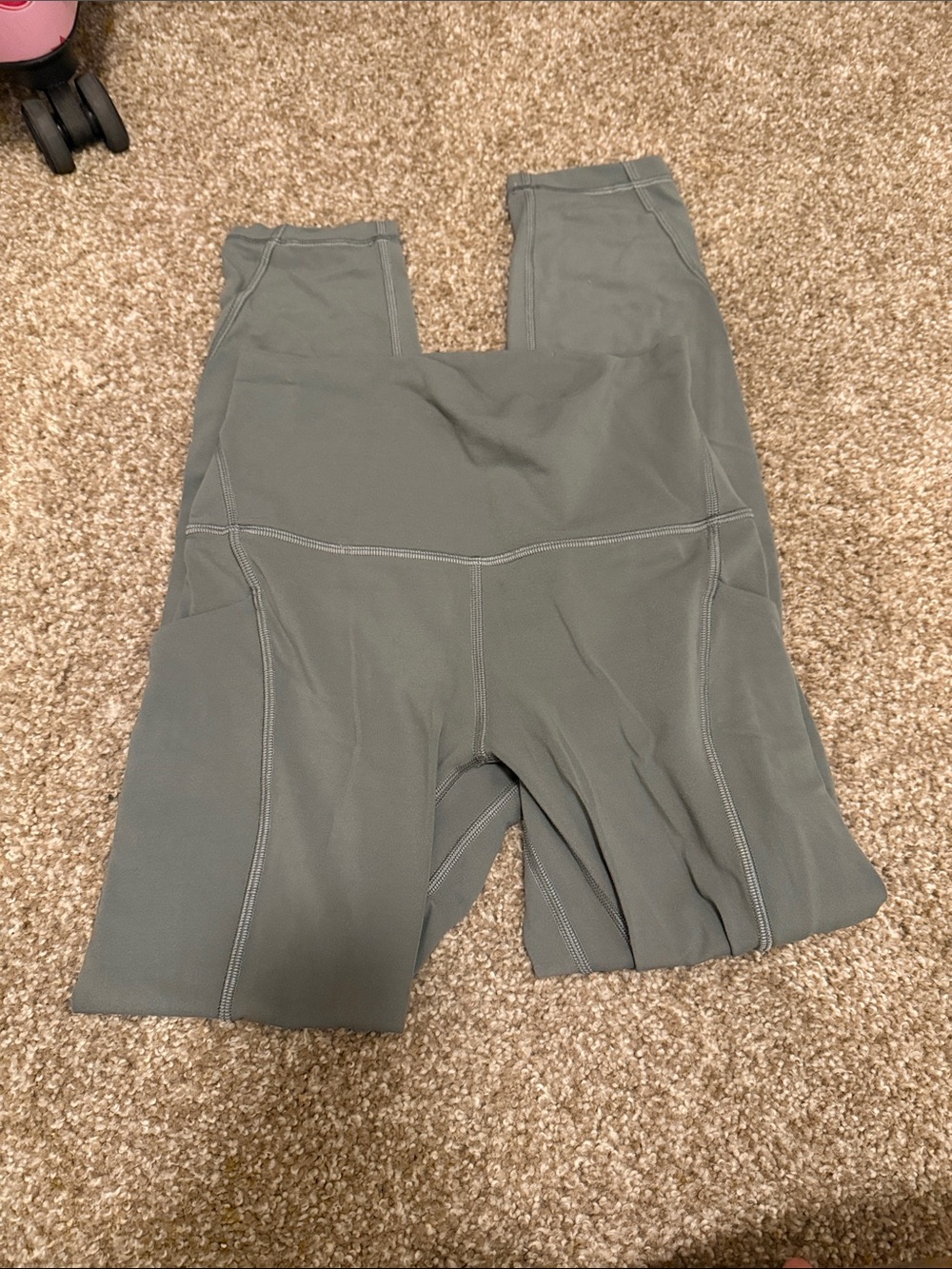 High-Waist Gray Active Leggings
